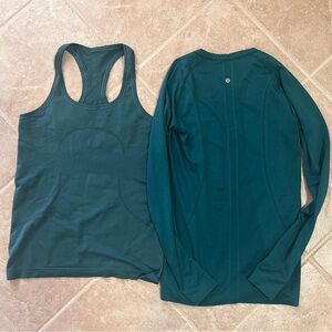 Lululemon swiftly tech Tank and Long sleeve 8